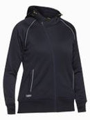 Bisley Workwear Women's Fleece Zip Front Hoodie with Sherpa Lining Navy - Discontinued