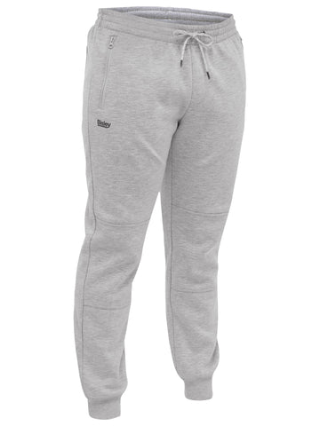 Bisley Workwear Work Fleece Track Pants Grey Marle