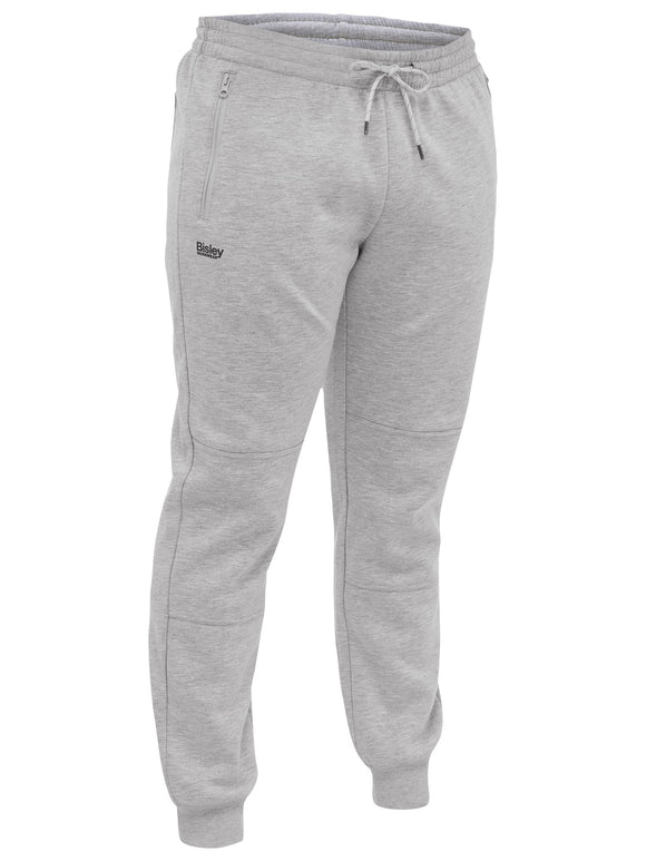 Bisley Workwear Work Fleece Track Pants Grey Marle