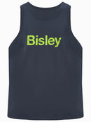 Bisley Workwear Cotton Logo Singlet Navy - Discontinued