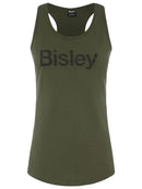 Bisley Workwear Women's Cotton Logo Singlet Army Green - Discontinued