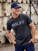 Bisley Workwear Bisley Segmented Printed Tee Charcoal Marle