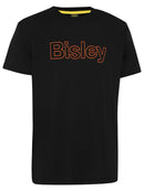 Bisley Workwear Bisley Cotton Outline Logo Tee Orange/Black - Discontinued