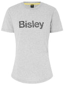 Bisley Workwear Bisley Women's Cotton Logo Tee Grey Marle