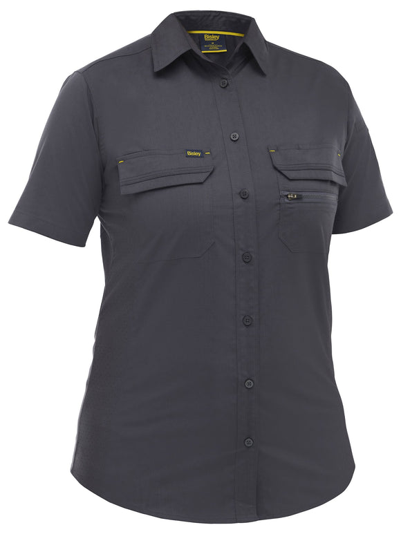 Bisley Workwear Women's X Airflow™ Stretch Ripstop Shirt Charcoal