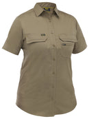 Bisley Workwear Women's X Airflow™ Stretch Ripstop Shirt Khaki