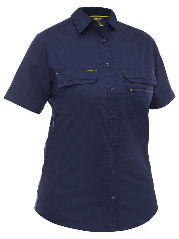 Bisley Workwear Women's X Airflow™ Stretch Ripstop Shirt Navy