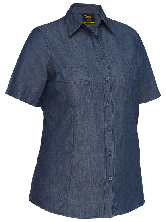 Bisley Workwear Women's Denim Work Shirt Denim - Discontinued