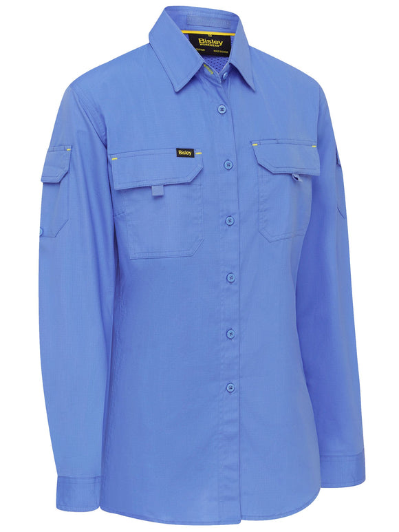 Bisley Workwear Womens X Airflow™ Ripstop Shirt Blue