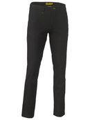 Bisley Workwear Stretch Cotton Drill Work Pants Black