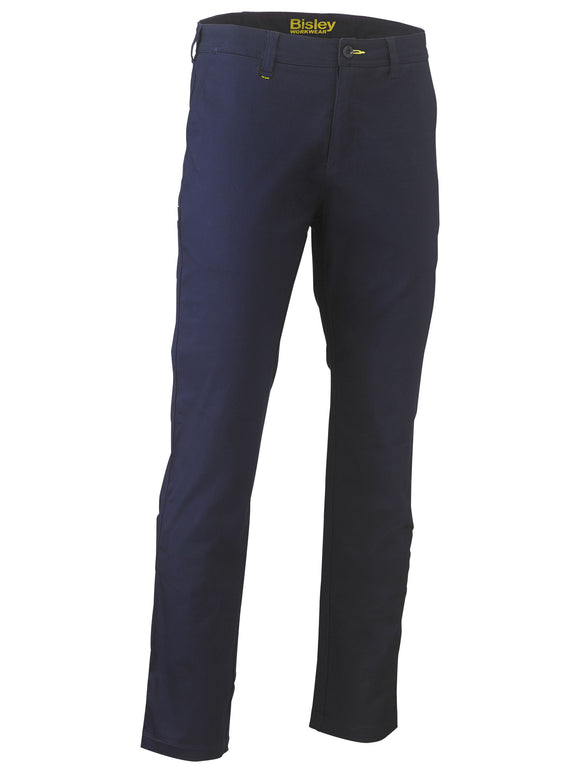 Bisley Workwear Stretch Cotton Drill Work Pants Navy