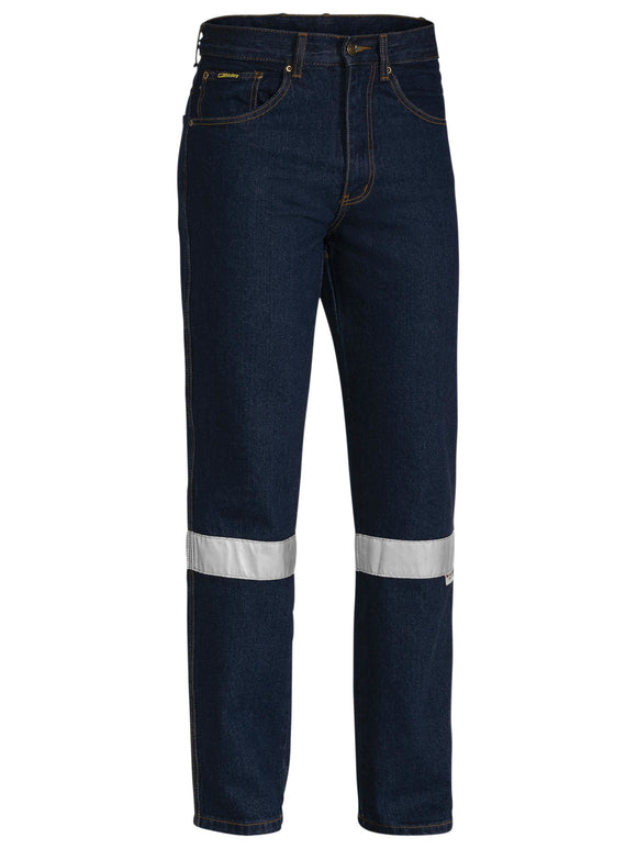 Bisley Workwear Taped Rough Rider Denim Jean Blue