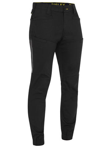 Bisley Workwear X Airflow™ Stretch Ripstop Vented Cuffed Pant Black - Discontinued