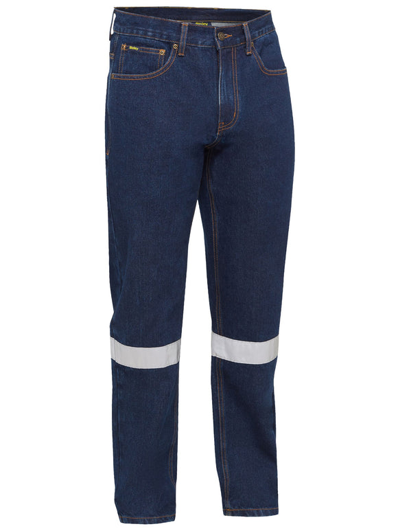 Bisley Workwear Original Taped Stretch Denim Work Jeans Denim