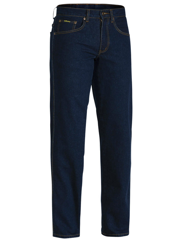 Bisley Workwear Rough Rider Stretch Denim Jean Blue