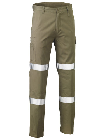 Bisley Workwear Taped Biomotion Cool Lightweight Utility Pants Khaki - Discontinued