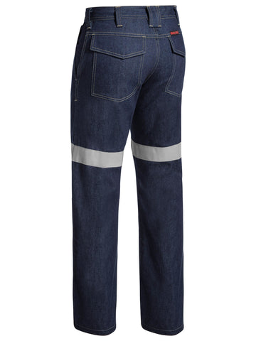 Bisley Workwear Taped FR Denim Jean Dark Denim