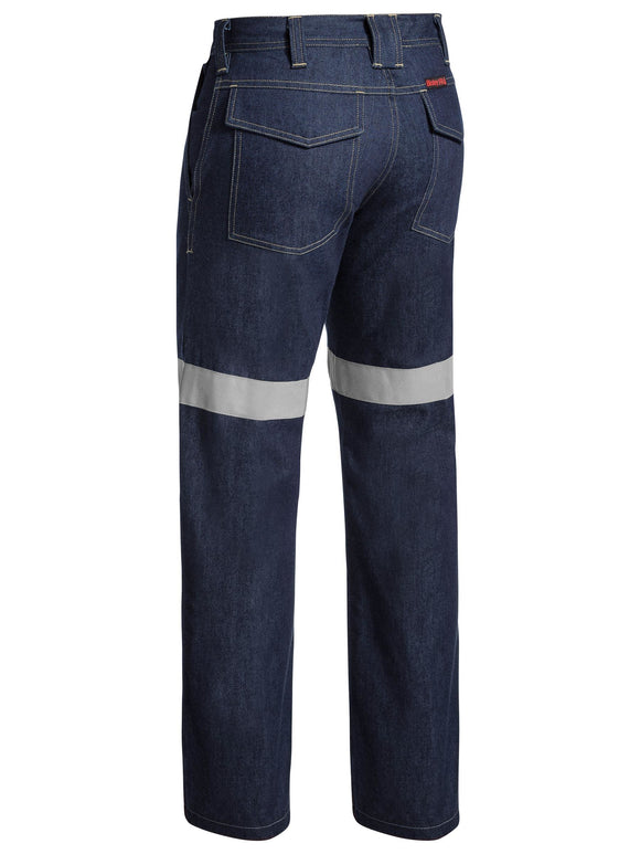 Bisley Workwear Taped FR Denim Jean Dark Denim