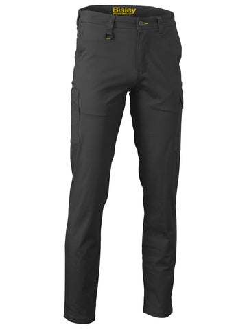 Bisley Workwear Stretch Cotton Drill Cargo Pants Black
