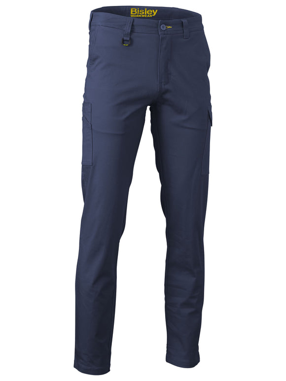 Bisley Workwear Stretch Cotton Drill Cargo Pants Navy