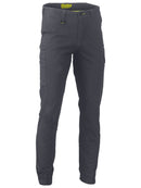 Bisley Workwear Stretch Cotton Drill Cargo Cuffed Pants Charcoal