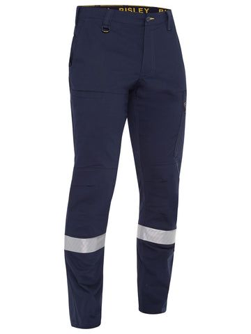 Bisley Workwear X Airflow™ Taped Stretch Ripstop Vented Cargo Pant Navy/Yellow