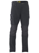 Bisley Workwear Flx & Move™ Stretch Utility Zip Cargo Pants Black