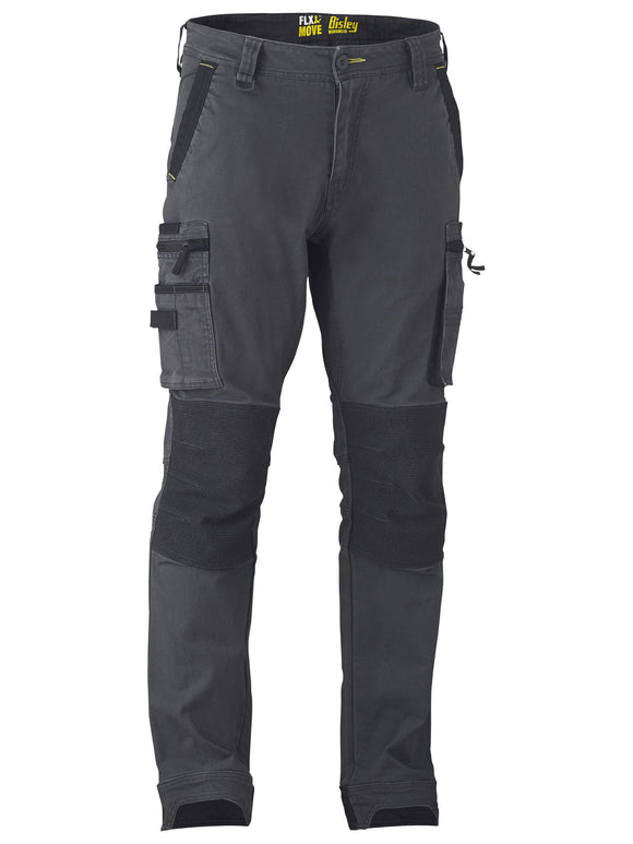 Bisley Workwear Flx & Move™ Stretch Utility Zip Cargo Pants Charcoal
