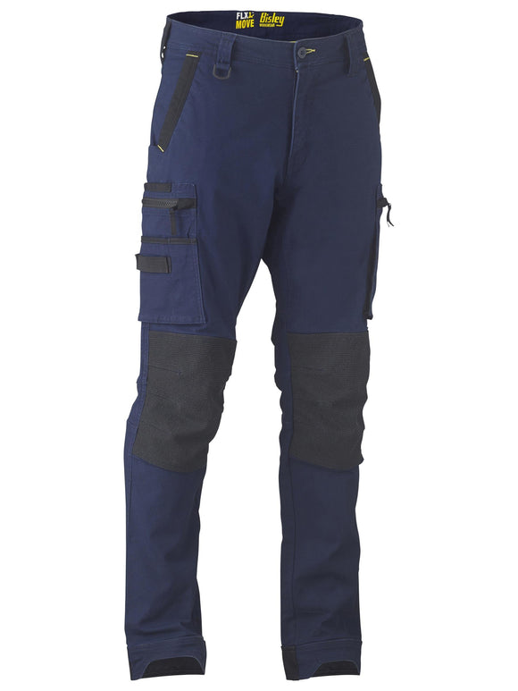 Bisley Workwear Flx & Move™ Stretch Utility Zip Cargo Pants Navy