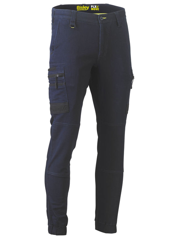 Bisley Workwear Flx and Move™ Stretch Cargo Cuffed Pants Navy