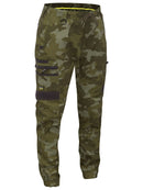 Bisley Workwear Flx & Move™ Stretch Camo Cargo Pants - Limited Edition Green