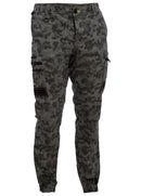 Bisley Workwear Flx & Move™ Stretch Camo Cargo Pants - Limited Edition Charcoal Honeycomb - Discontinued