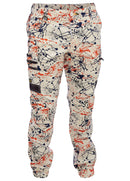 Bisley Workwear Flx & Move™ Stretch Camo Cargo Pants - Limited Edition Orange Paint Splatter - Discontinued