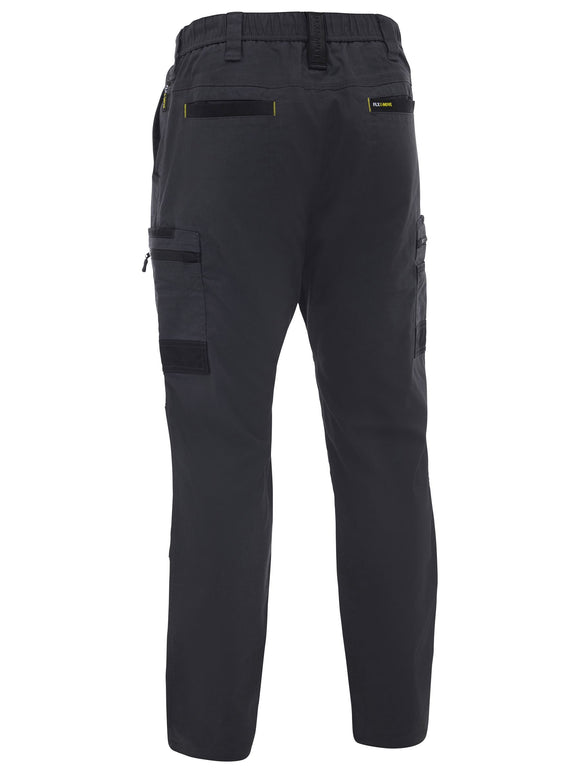 Bisley Workwear Flx & Move™ Stretch Canvas Elastic Waist Cargo Pants Charcoal