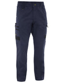Bisley Workwear Flx & Move™ Stretch Canvas Elastic Waist Cargo Pants Navy
