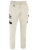 Bisley Workwear Flx & Move™ Stretch Canvas Elastic Waist Cargo Pants Stone