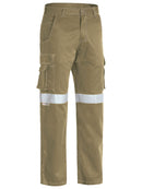 Bisley Workwear Taped Cool Vented Lightweight Cargo Pants Khaki - Discontinued
