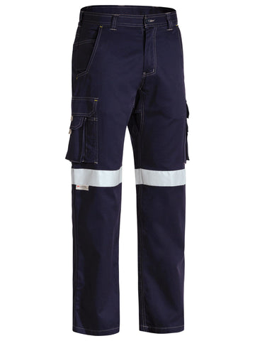 Bisley Workwear Taped Cool Vented Lightweight Cargo Pants Navy