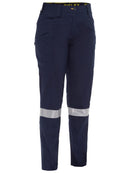 Bisley Workwear Women's X Airflow™ Taped Stretch Ripstop Vented Cargo Pant Navy/Yellow