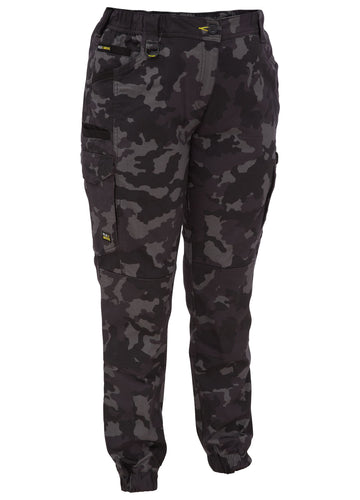 Bisley Workwear Women's Flx & Move™ Stretch Camo Cargo Pants - Limited Edition Charcoal Camo