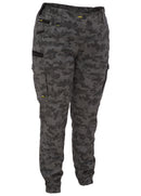 Bisley Workwear Women's Flx & Move™ Stretch Camo Cargo Pants - Limited Edition Charcoal Honeycomb