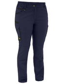 Bisley Workwear Women's Flx & Move™ Stretch Canvas Elastic Waist Cargo Pants Navy
