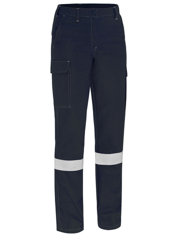 Bisley Workwear Apex 240 Women's Taped FR Ripstop Cargo Pant Navy