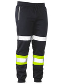 Bisley Workwear Taped Biomotion Track Pants Yellow/Navy
