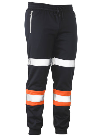 Bisley Workwear Taped Biomotion Track Pants Orange/Navy