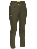 Bisley Workwear Women's Mid Rise Stretch Cotton Pants Olive - Discontinued