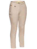 Bisley Workwear Women's Mid Rise Stretch Cotton Pants Stone