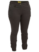 Bisley Workwear Women's Cotton Cargo Cuffed Pants Charcoal