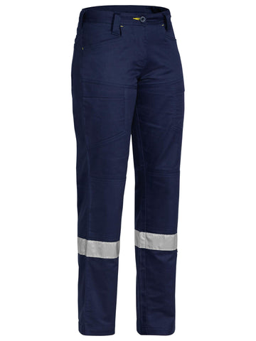 Bisley Workwear Women's X Airflow™ Taped Ripstop Vented Work Pant Navy