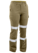 Bisley Workwear Women's Taped Biomotion Cool Lightweight Utility Pants Khaki